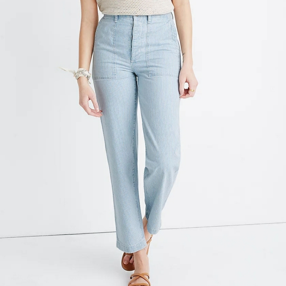 Madewell straight leg button fly pants